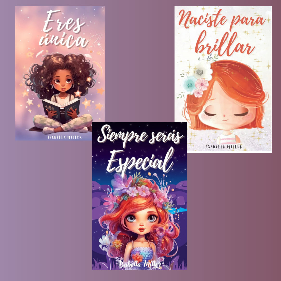 Pack de Cuentos Infantiles de Autoestima — 3 Libros para Niño o Niña